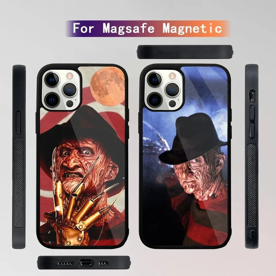F-Freddy Horror K-Krueger Telefón puzdro pre iPhone 15,14,13,12,11, plus, Pro, Max Mini Magsafe Magnetic Wireless nabíjanie