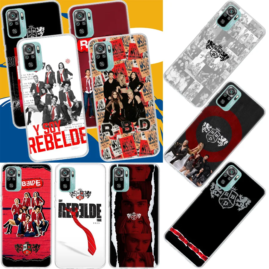F-móda RBD R-Rebelde Pase pre puzdro pre Xiaomi Redmi Poznámka 13 Pro Plus 5G kryt 12 12C 10x 10C 10A 9 10 9T 9C 9a 8a 8a 8a 7a 7 6a 6 S2