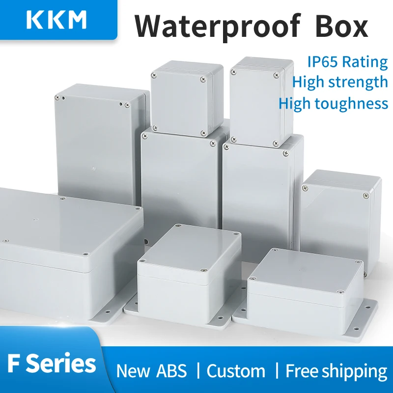 F Series Plast ABS spojovacia skrinka skrutkovacia škatuľka Vlastná nepremokavá spojovacia skrinka IP65 Outdoor Electric Danction Box Obchod