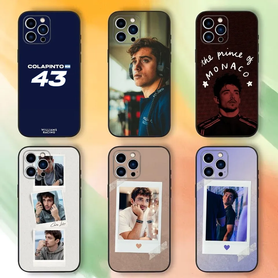 F1 F-franco-S 43 C-C-C-Colapinto Pase pre iPhone 16,15,14,13,12,11 Plus, Pro Max, XS, X, XR, SE, MINI, 8,7 ， Mäkký silikónový čierny obal