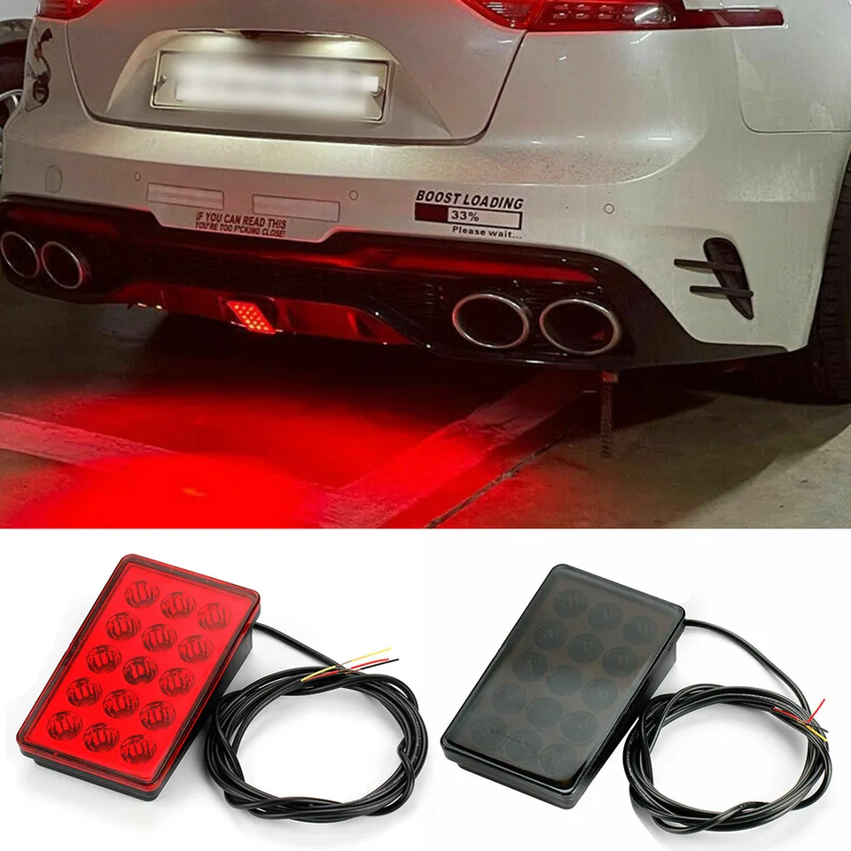 F1 Style 15 LED Zadný zadný tretí tretí bleskový blikajúci blikajúca brzdová brzda Zastavenie svetla Light Light Light Lights Doplnky