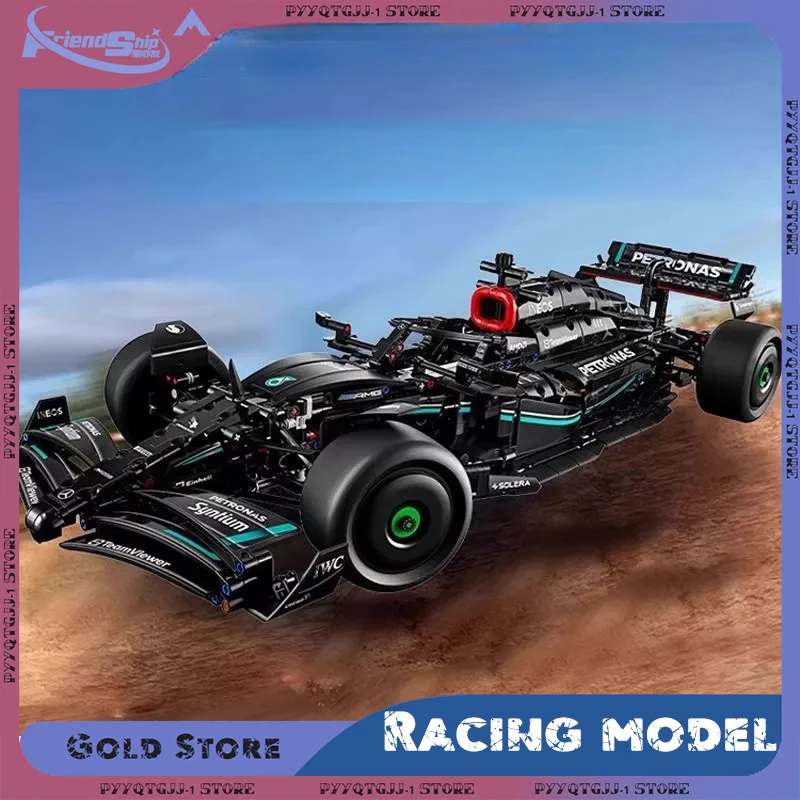 F1 W14 1: 8 Sady 1642ks Performance Building Blocks Super Race Model Model hračky pre chlapca
