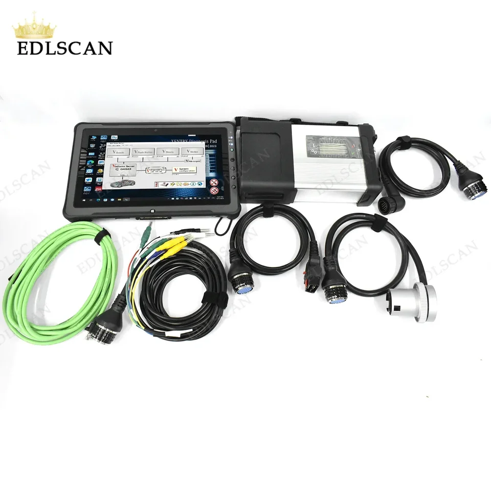 F110 Diagnostický nástroj pre tablety Table Truck pre hlavnú jednotku MB Star s WiFi Xentry Das Wis MB Star C5 Multiplexer PK MB Star C4