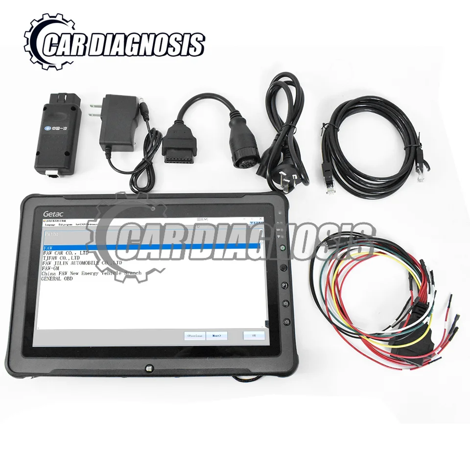 F110 Tablet pre FAW Machinery Softvér SKENER SKENER SKENER PREVODOVANIE OVLÁDANIE PRIEMYSELNÉHO CONSTRUCTION ABS/ECAS OBD2 Diagnostický nástroj