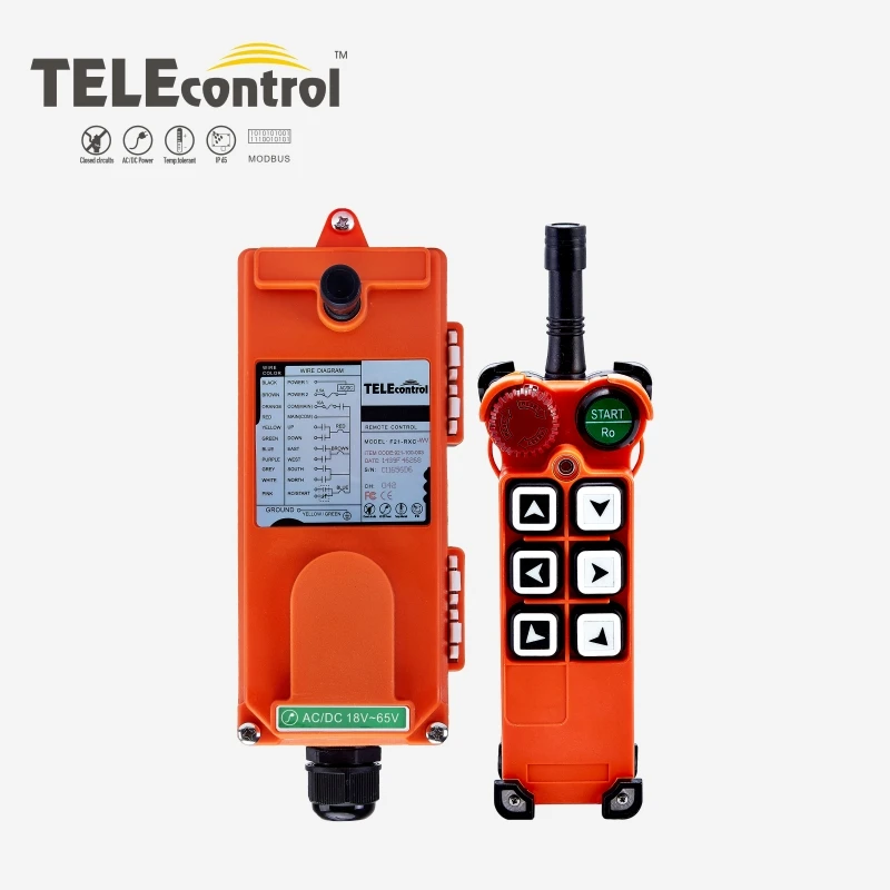 F21-E1 Crane Diaľkové ovládanie bezdrôtového diaľkového ovládača Telecontrol Telecrane Controller 220V 380V 65-440V prepínač pre zdvíhanie