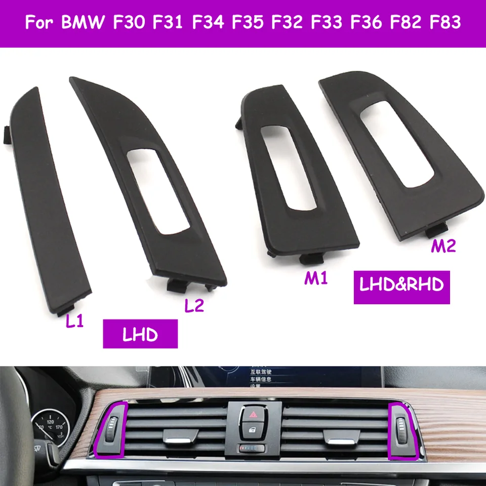 F30 F31 F34 F35 F32 Automobil vľavo ľavý miidle vzduchový vetrací mriežkový vývodový kryt panela pre BMW 3 4 Serie F33 F36 F82 F83 2011-2020