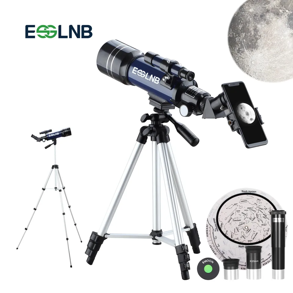 F36070 Astronomical Telescope with Adjustable Tripod for Beginner Terrestrial Space Telescope Erecting Image Moon Watching