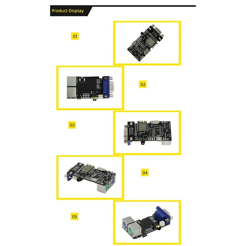 FABGL VGA32 VGA ESP32 PSRAM Modul V1.4 Ovládač PS/2 Grafická knižnica Knižnica myši ANSI/VT Terminálové obvody