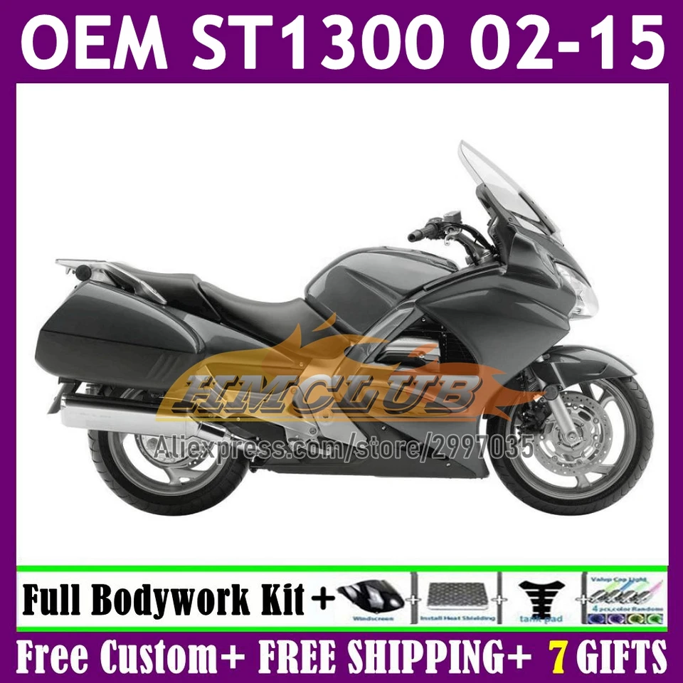 Fairing for Honda Pan European STX1300 ST1300 Glossy Grey ST-1300 CC 30NO.21 ST 1300 02 03 04 05 06 07 08 09 10 11 12 13 14 15 15 15 15 15 15 15 15 15 15 151