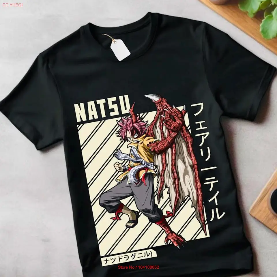 Fairy Tail Natsu Dragneel T tričko Gray Fullbuster Gajeel Redfox Guild Happy Iron Dragon Slayer Slayers Anime
