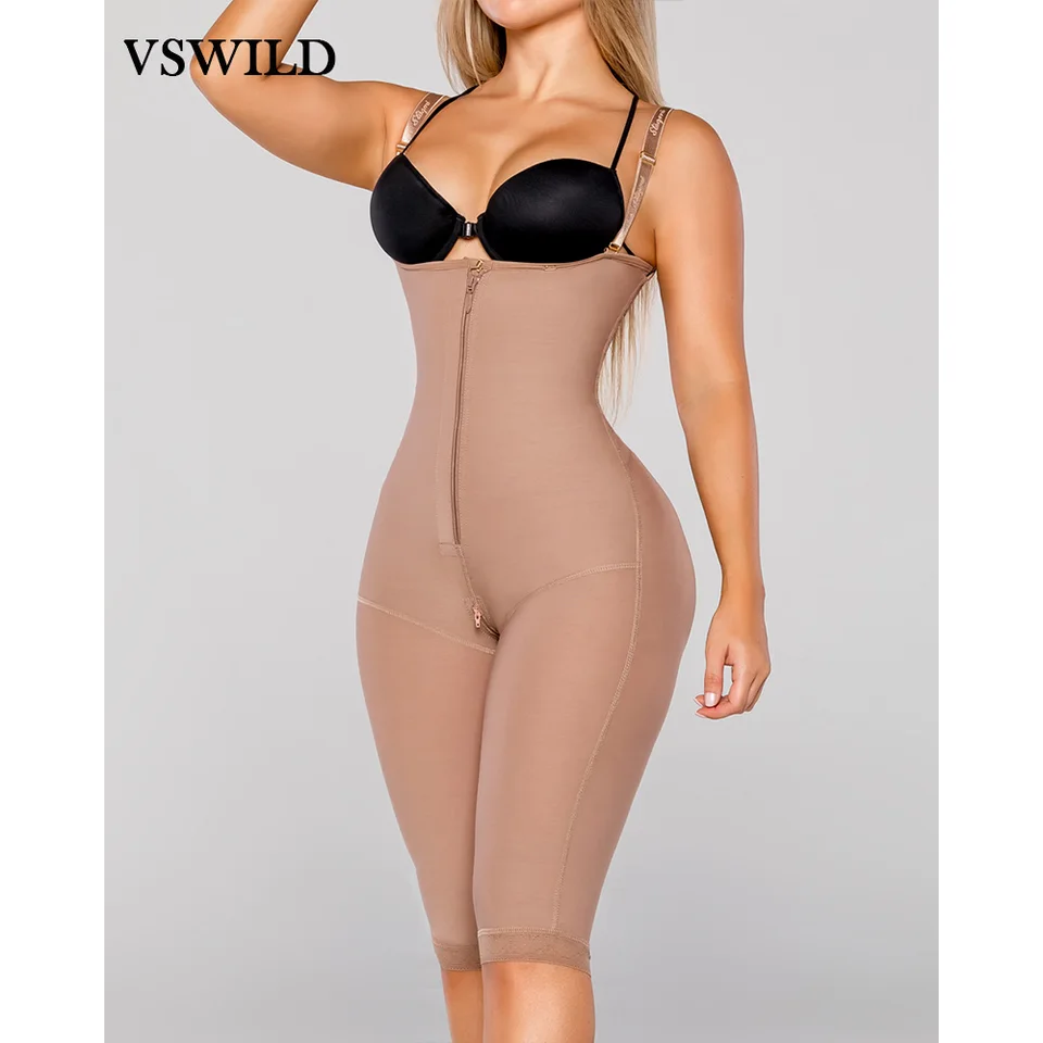 Fajas pásový tréner dámsky otvorený bustný brucho ovládanie Shapewear s neviditeľným zipsom Znižovanie zadku zdvíhanie spodného prádla