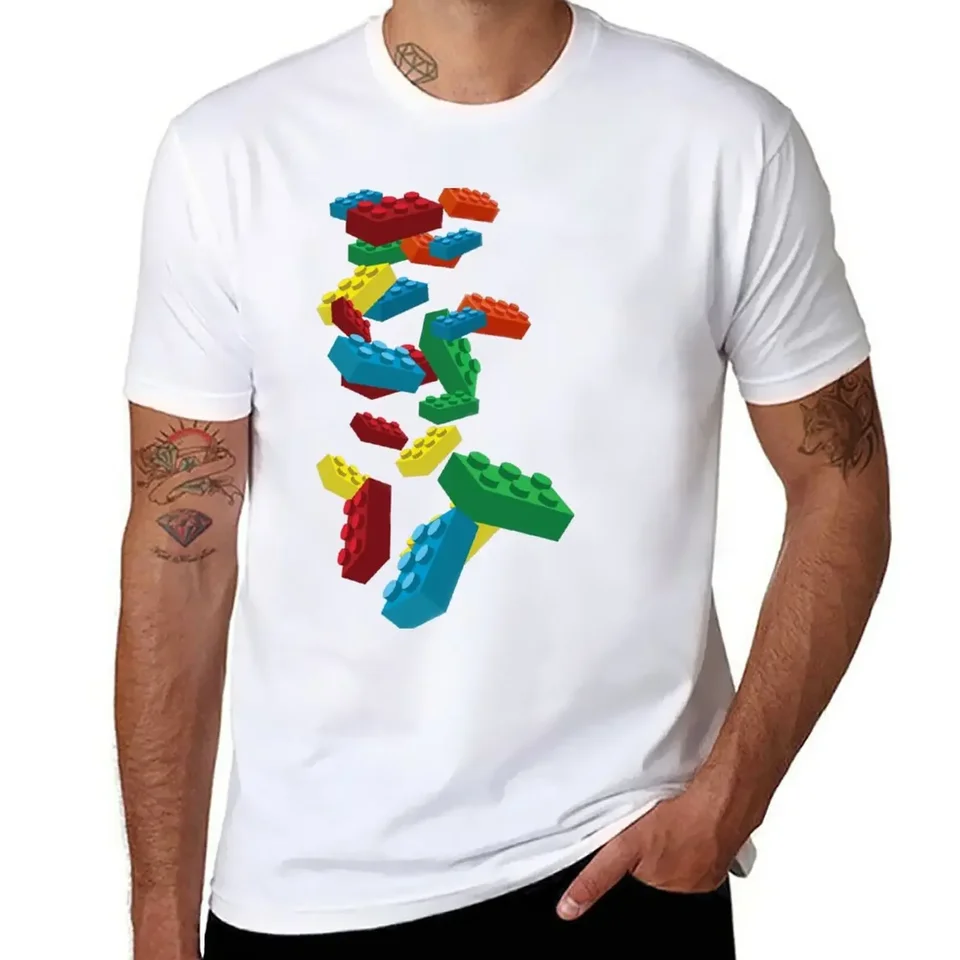 Falling Legos Tričko Tričká Grafické odpaliská športové fanúšikov