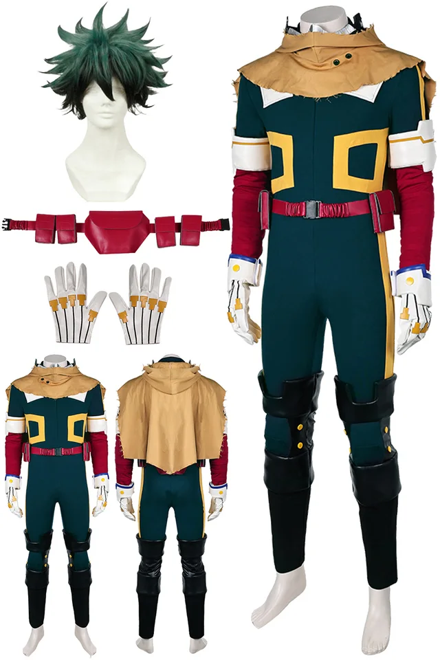 Fantasia s7 midoriya izuku cosplay cloak anime hrdina akademickej obce kostým Disfraz