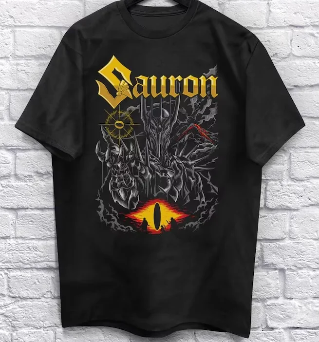 Fantasy film SAURON War of the Ring Fantasy Unisex pre mužov a dámske tričko