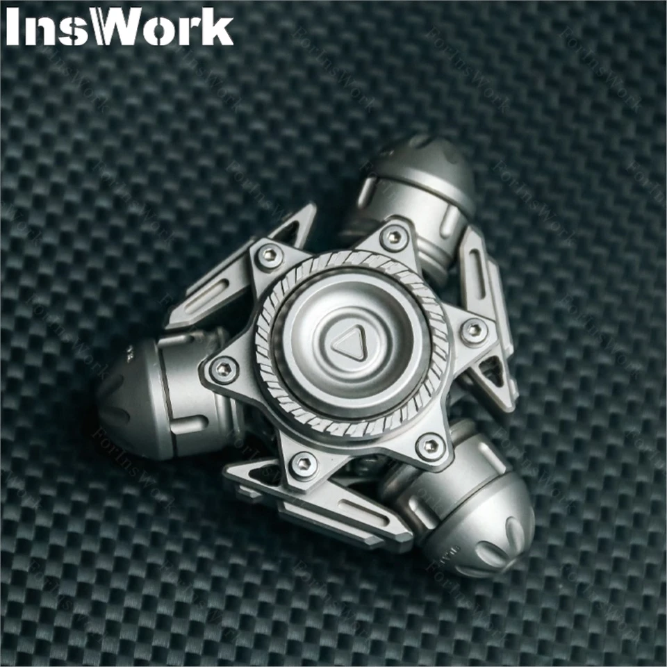 Fantasy Smelt Blast Titanium Zliatina Sandblasted 129G Fidget Spinner Fidget Hračky ruky Spinner Limited edície 66ks EDC