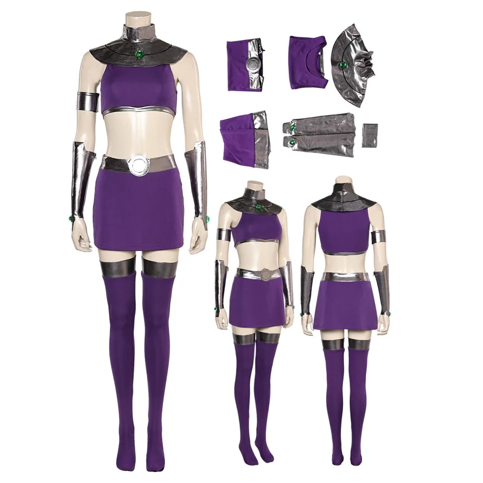 Fantasy Starfire Cosplay kostým maskovanie dospelých žien sukňové vesty pančuchy oblečenie ženský halloween karneval