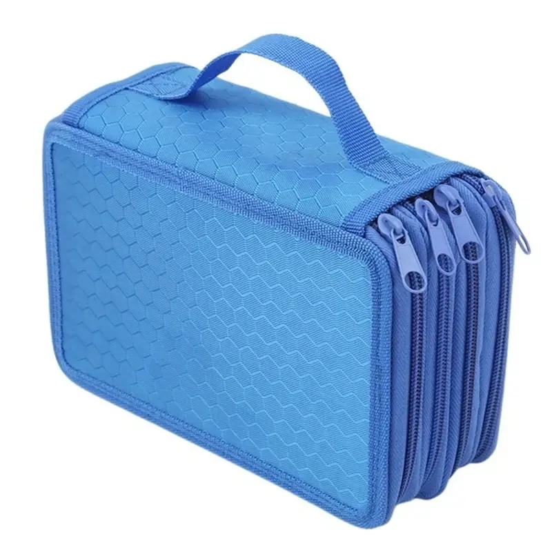 Farebná ceruzka Case 72 Slots Cencil Organizátor Oxford Cloth Student Stationery Ceruzky vrecko s veľkým kapacitou úložný priestor