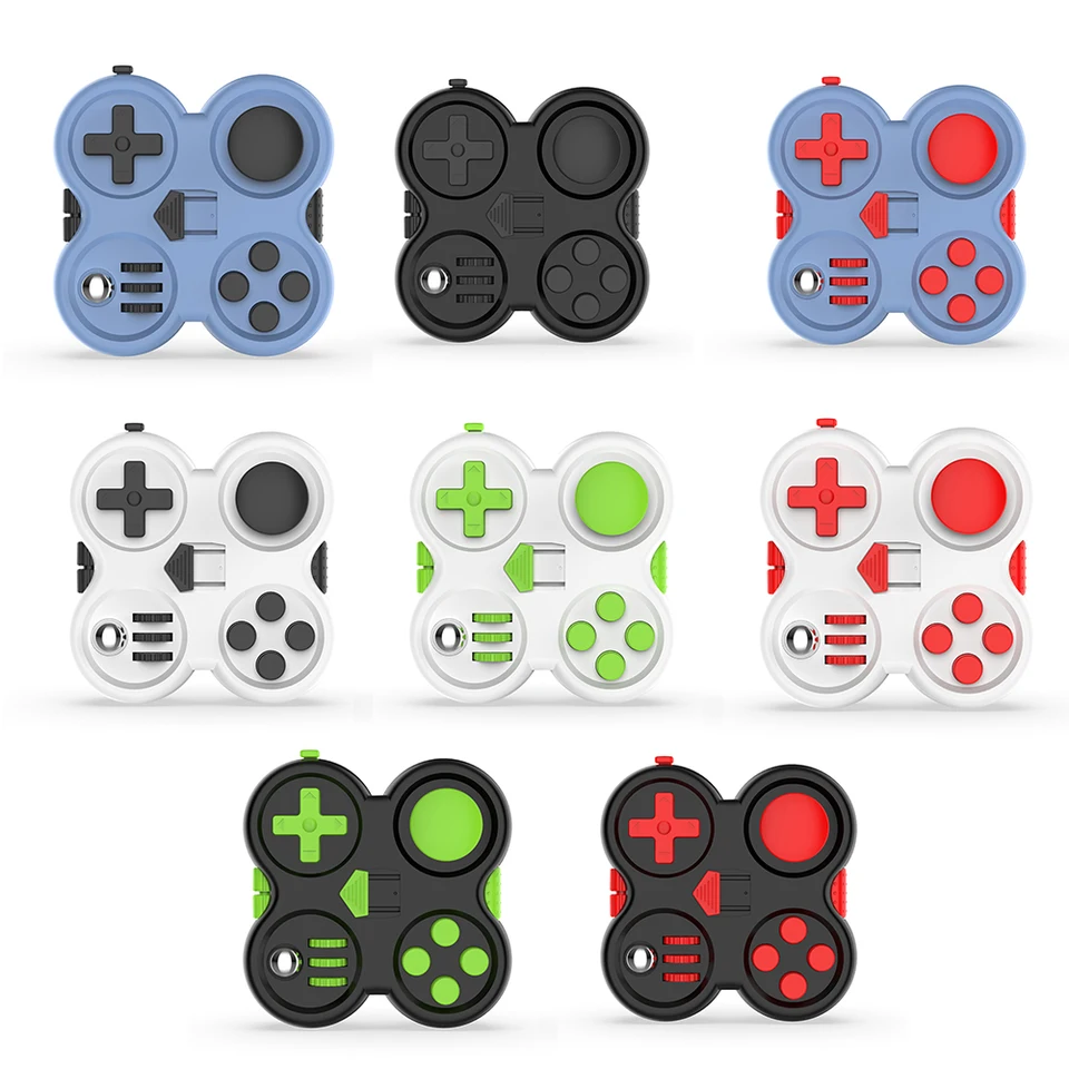 Farebná hra Fidget Pad Stress Relliever Squeeze Cube Hračky Dekompresia