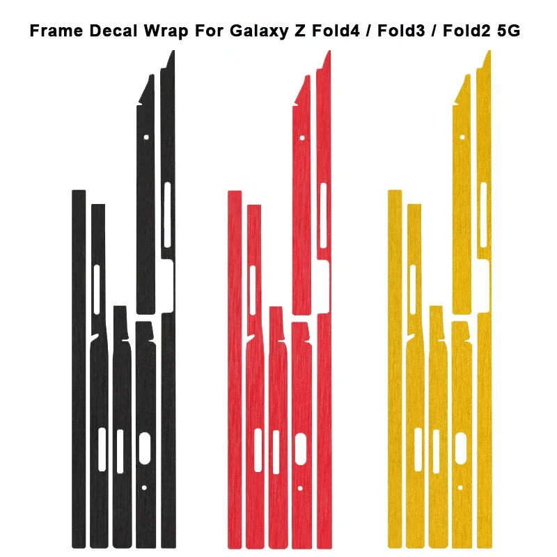 Farebné kreslenie kože s kožou na stránkach s nálepkou Film pre Samsung Z Fold 6 5 4 3 5G Matte Edge Skin pre Galaxy Z Fold 2 5G Wrap