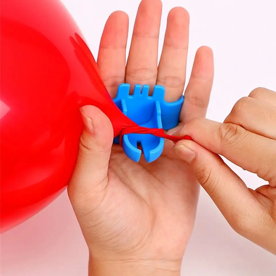 Farebný plast na narodeninovú oslavu odolné balóniky Balón Balón Balóny Tying Tool Balón Knotting Artefakt