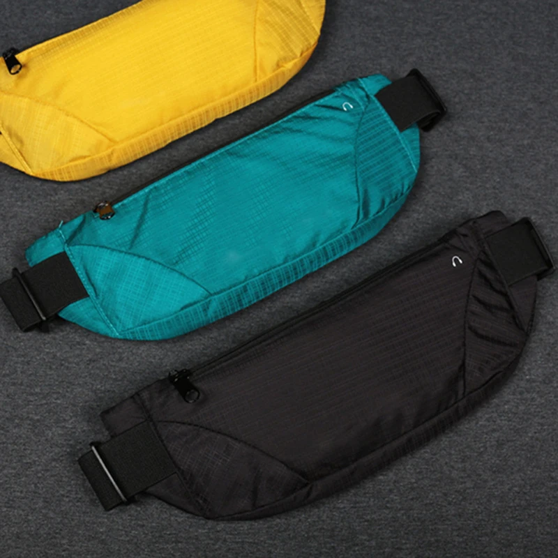 Farebný pásový taška vodotesný pás Bum Bag Running Jogging Belt Vrecko na zip