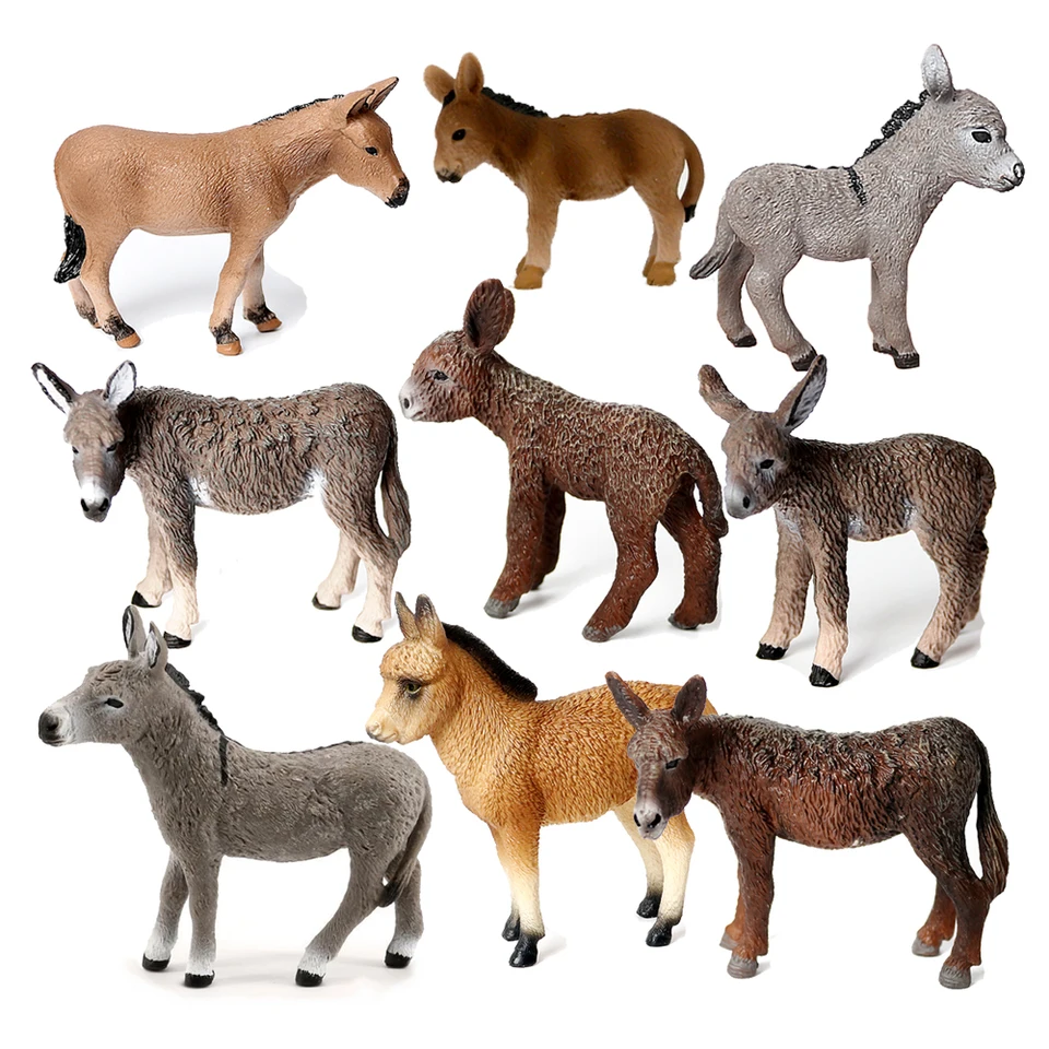 Farmárske hračky Donkey figuríny anime figúrky zvierat figuríny akčné figúrky hračky Zvieratá Darče