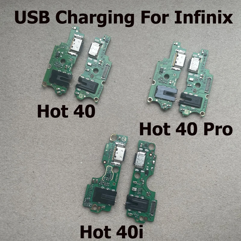 Fast Charger Flex pre Infinix Hot 40 40i Pro USB nabíjacia doska PCB nabíjačku konektorový kábel Flex kábel x6837 x6836 x6528b