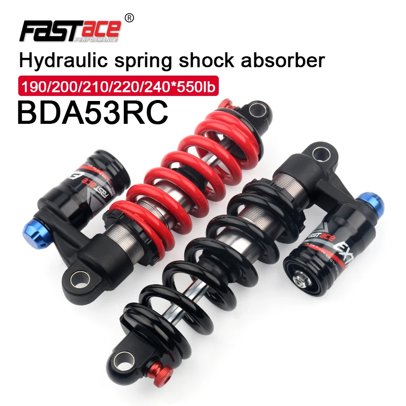 Fastace 53RC MTB Zjazdový bicykel SOCKERBER TOSPY190 200 210 220 240 mm 550 libier Zadné zavesenie MTB DH Otrasy pre DNM RCP2S KS