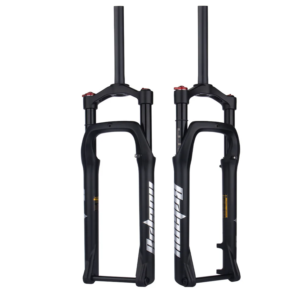 Fatbike Fork 26x4.0 Bicycle Air Suspension cez nápravu 15x135mm Rovné riadenie 1 1/8 ”absorbérové ​​cestovanie 120 mm