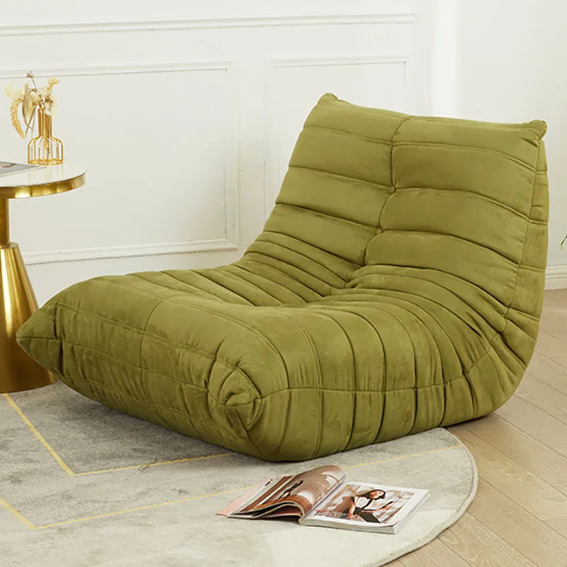 Fazuľové lenivé stoličky pre dospelých mäkká pohovka pre obývaciu izbu Apartmány Čítanie rohu Fireside stolička Caterpillar Single Sofa Couch