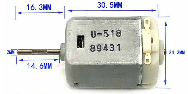 FC-280PC uhlíkový kefový jednosmerný motor 6v-24V 12V 5600 ot