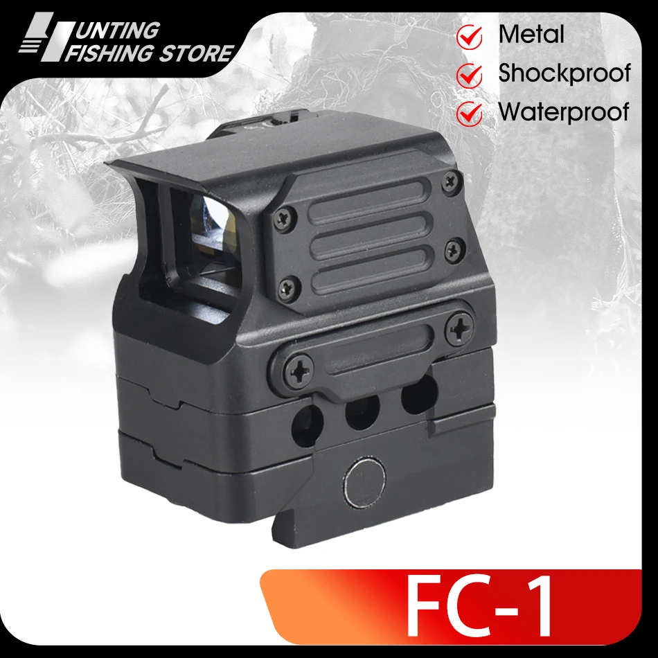 FC1 Red Dot Sight Tactical Optics Reflex Sight Holographic Hunting Reflex rozsah vonkajšieho airsoft pušky Collimátor 20 mm koľaj