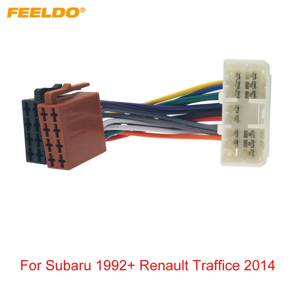 Feeldo CD CD Radio Audio ISO káblový adaptér pre Subaru 1992+ Renault Traffce 2014+