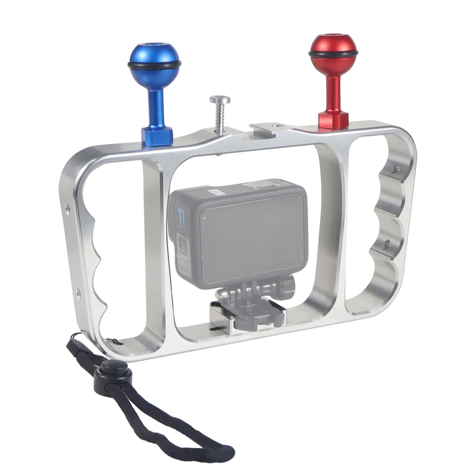 Feichao potápanie pod vodou hliník selfie selfie monopod monopod Mount Mount Doublera rameno ručné ručné ruky ručné ruky pre GoPro 13 12 11 10 9 Max 7 Camera