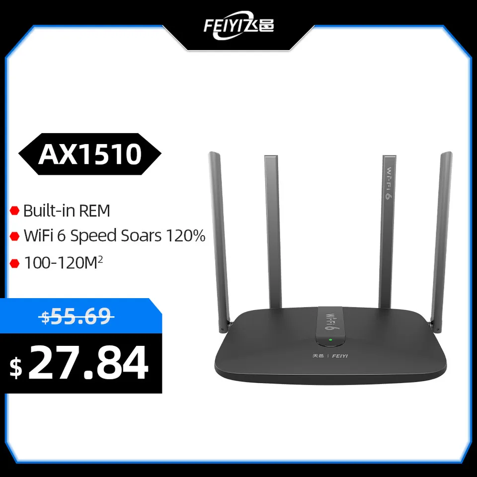 Feiyi Wireless WiFi Router Gigabit 2.4g 5.0 GHz Dual-Band AC2100 Wireless WiFi Repeater Externý signál zosilňovača PPPOE PPPOE
