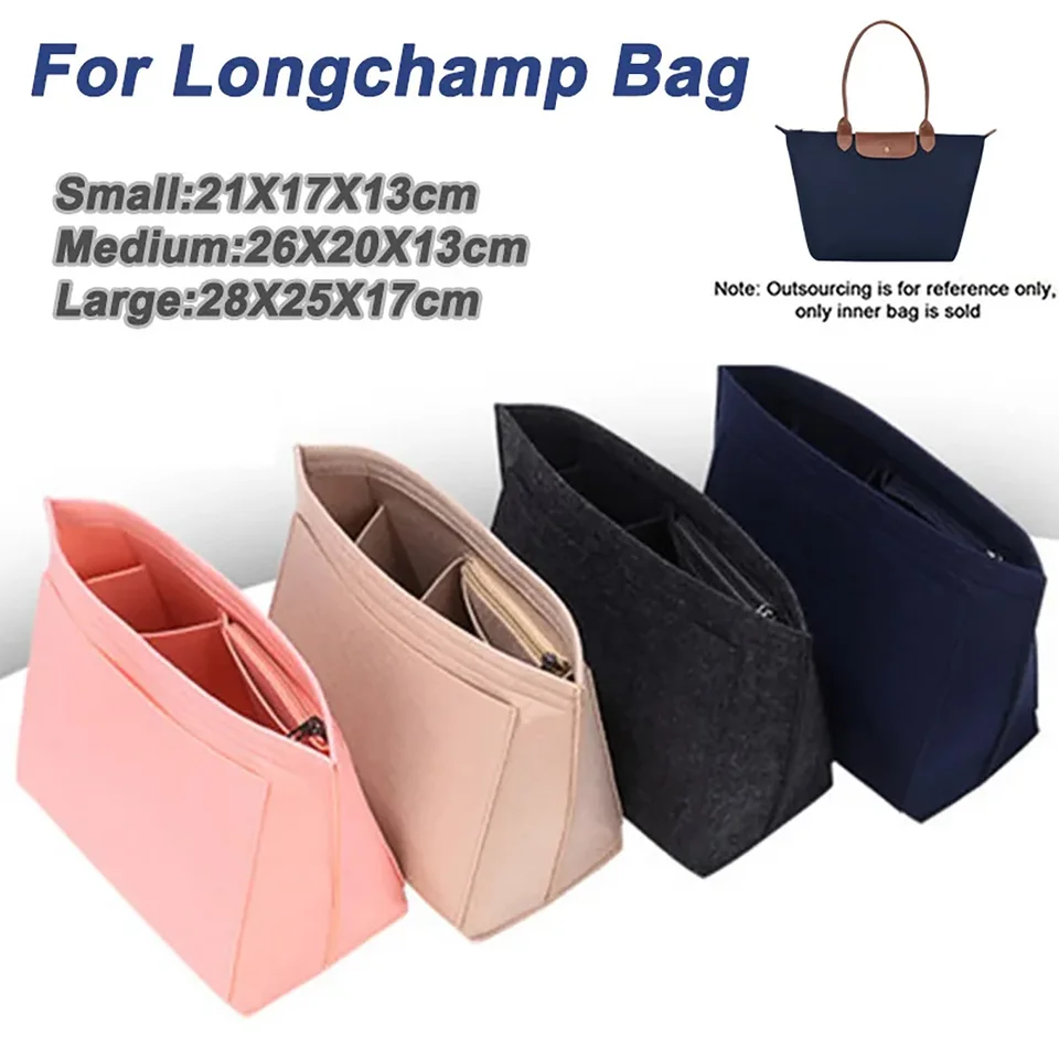 Felt insert taška sa hodí pre lankovú kabelkovú vložku s kabelkou Longchamp
