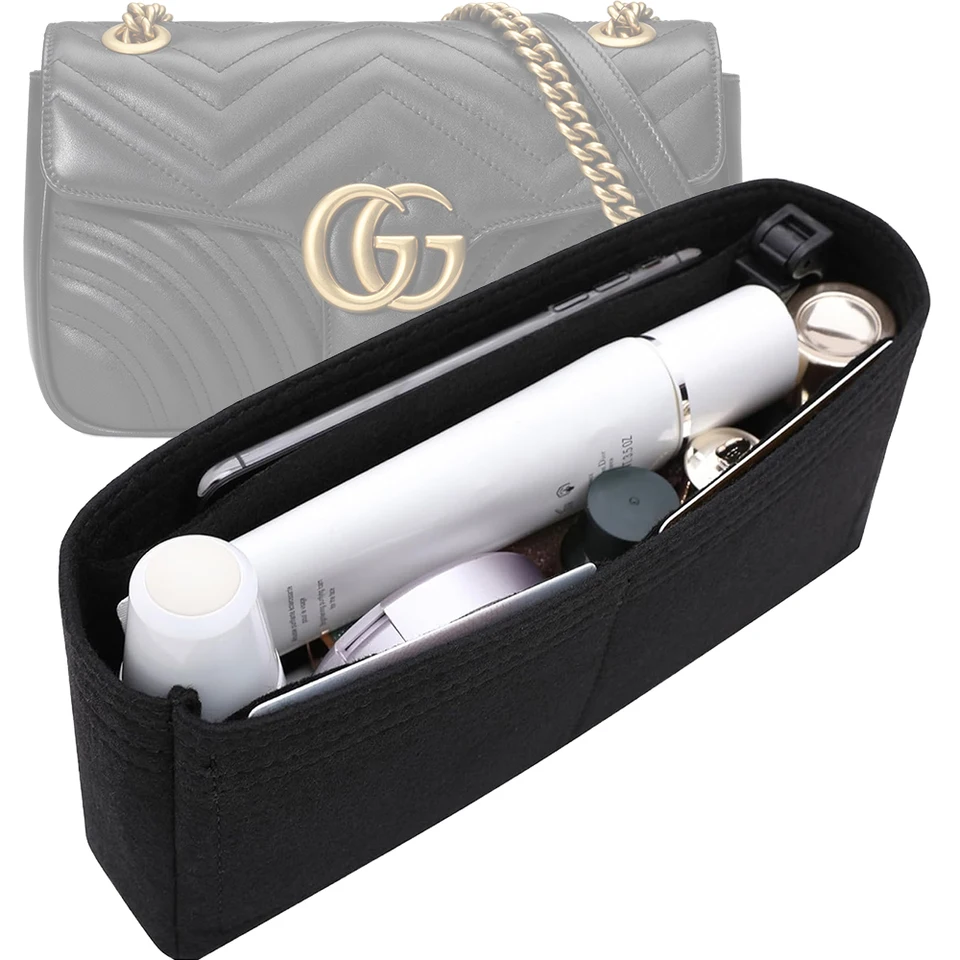 Felt mini kabelka Organizátor Vložka pre GG Marmont Matelasse Ramer Bag/MJ Snapshot Petouch/TB Mini Miller Vnútorná taška a ďalšie