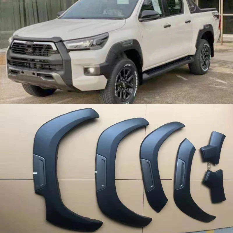 Fender Flares predná zadná zadná časť pre Toyota Hilux Revo Rocco GR 2021 2022