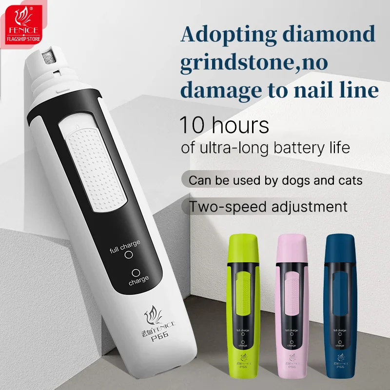 Fenice Pet Professional Electric Electric Nest Myter Vhodný pre šteniatka, mačky, veľké psy, domáce kozmetičky, bezplatné brúsenie kolesa