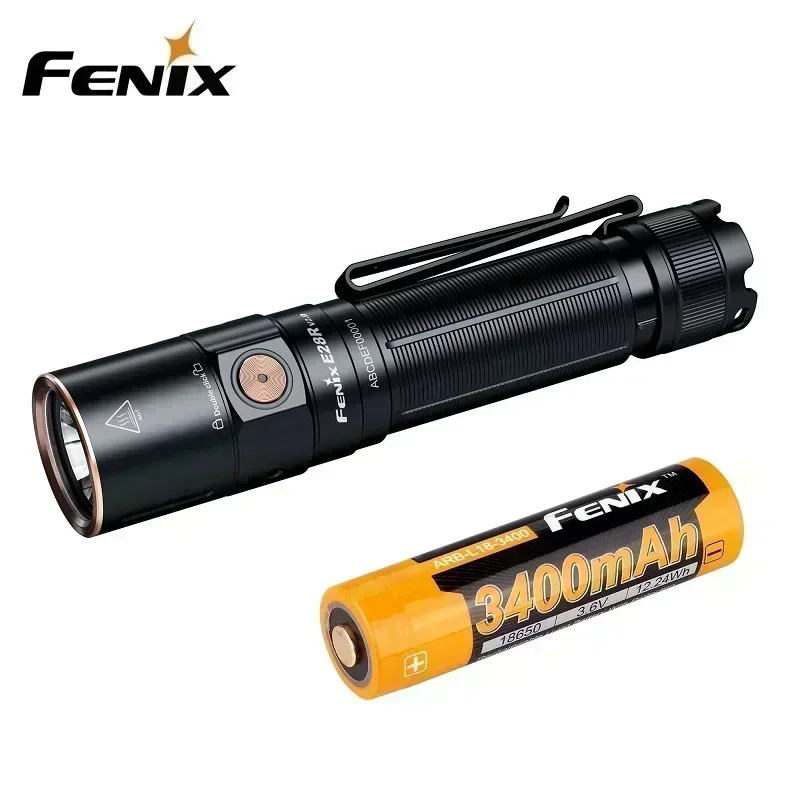 FENIX E28R V2.0 1700 LUMENS USB TYP-C Nabíjateľná baterka EDC zahrnula batéria ARB-L18-3400