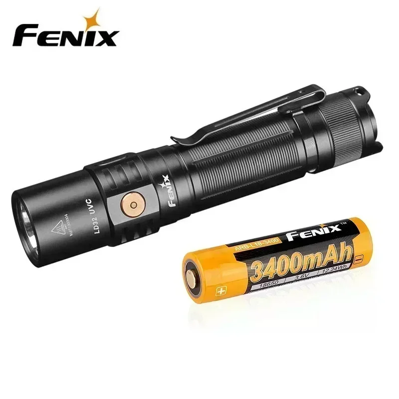 FENIX LD32 Prenosný maximálny výstup baterky UVC 1200 LUMENS s ARB-L18-3400U LI-ION BATTERS