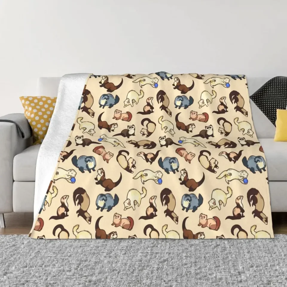 Ferce Animal Prikrývky fleece leto jesenná zimná zimná divočina hloda