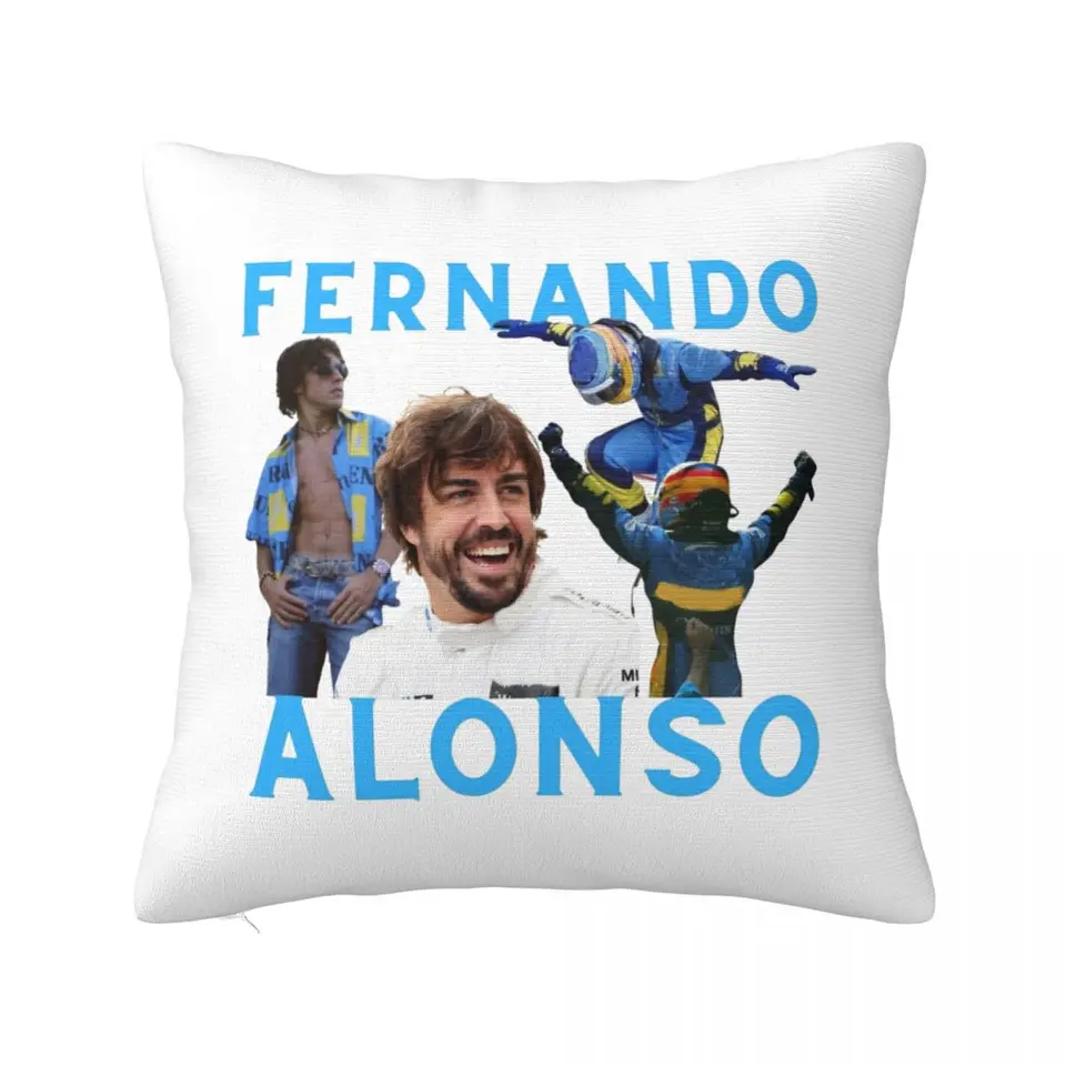Fernando Alonso vankúš polyester vankúšový kryt dekorácie hádzať vankúšový kryt kryt sedadla veľkoobchod 45x45cm