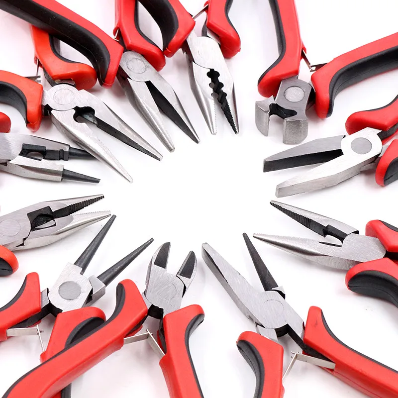Feronickel s uhlíkovo vyhradeným oceľovým okrúhlym nosom Cutting šperky klieštia Nástroje DIY PLAVY ZARIADENIE HANDRACTE OPRAVA OPRAVA