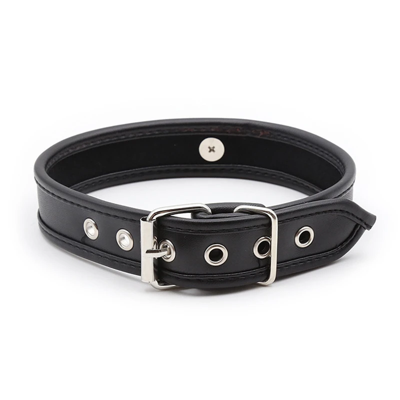 Fetish Dog Slave Treps Cuff Cuff Nastaviteľný PU kožený náhrdelník BDSM Bondage Ostalties Sex Golier pre ženy