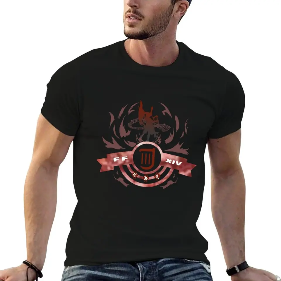 FFXIV Bard - Radiantné finále (červené a šedé) Tričko Tričká Grafické odpaliská anime s nadmerne veľké tričká tričko pre mužov