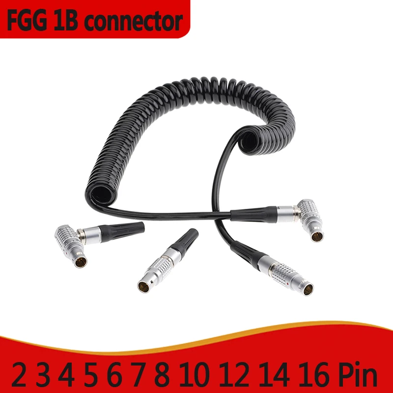 FGG 1B 2 3 4 5 6 7 8 8 10-pin letecký kov kruhový kruhový mužský samica konektor konverzie konverzia konverzie predĺženia zvárania napájací pružinový kábel