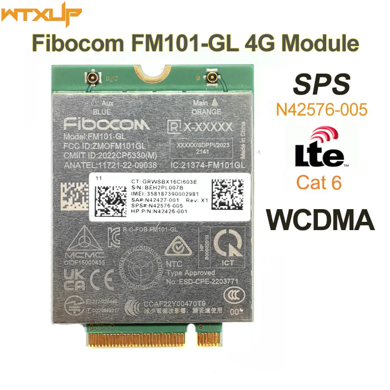FIBOCOM FM101-GG 4G LTE karta CAT 6 300 MBPS