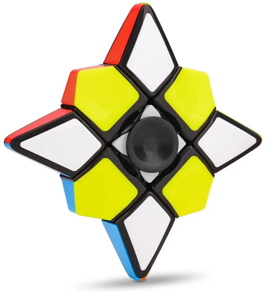 Fidget Spinner 1x3x3 Rýchlosť 2 v 1 bez nálepiek mozgových upútavok Magic Puzzle Spinning Top Stres Relife Finger Hračky pre deti dospelí