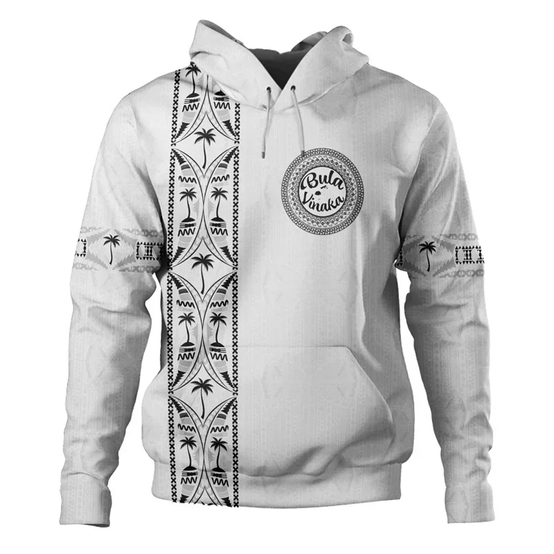 Fidži nezávislosť 1970 Tapa v štýle Polynézske mikiny pre mužov Fashion Streetwear Cool Hoodie Clothes s kapucňou 3D tlač